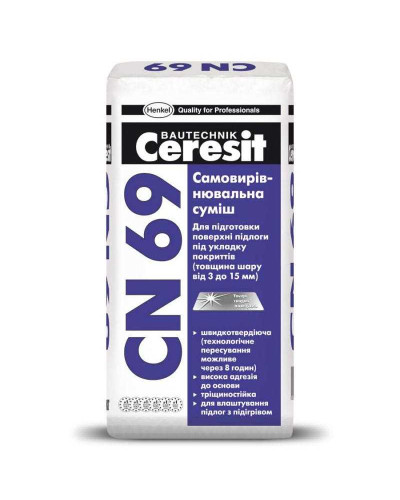 Наливна підлога Ceresit CN 69 25 кг