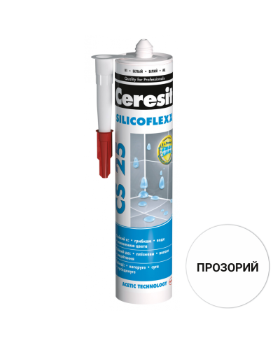 Герметик силіконовий санітарний Ceresit CS 25 280 мл