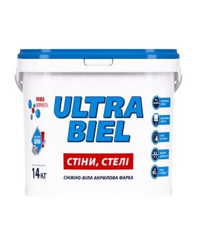 Фарба інтер'єрна Sniezka Ultra Biel, 14 кг