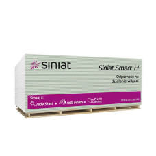 Гіпсокартон вологостійкий Siniat, 12,5 мм, 1200×2500 мм