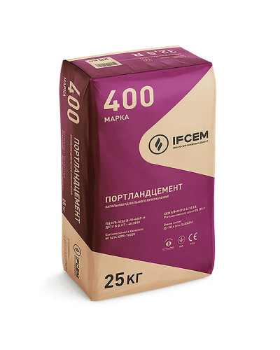 Цемент ПЦ ІІ/А-Ш-400 Івано-Франківськцемент, 25 кг