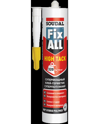 Клей-герметик монтажний Soudal Fix All High Tack 290 мл